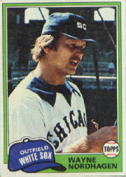 1981 Topps Baseball Cards      186     Wayne Nordhagen